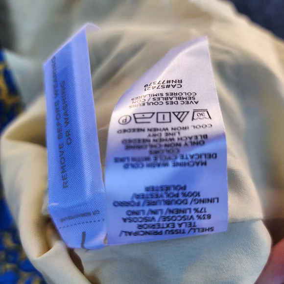 Ann Taylor Blue and Yellow Floral Midi Dress - Picture 8 of 8